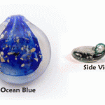 Glass Pendants: Ocean Blue