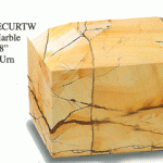Rectangular Urn: Teakwood Marble
