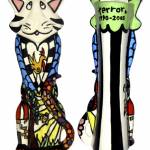 Hand Painted Feline Urns: A Cats Life